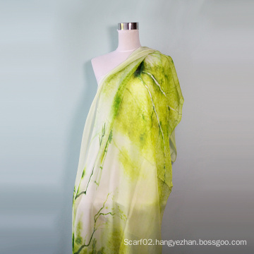 Women Elegant Landscape Printing Design Scarf